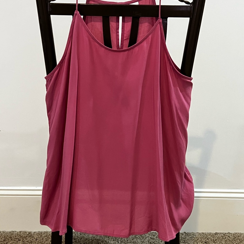Pink tank top blouse